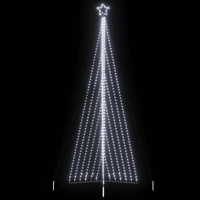 vidaXL LED vianočný stromček 789 LED studená biela 476 cm