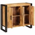 vidaXL Servírovacia skriňa Hnedá 80 x 33 x 70 cm mangový masív