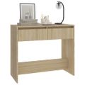 vidaXL Konzolový stolík, dub sonoma 89x41x76,5 cm, kompozitné drevo
