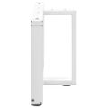 vidaXL Nohy konferenčného stolíka v tvare T, 2 ks, biele, 60x25x(42-43) cm, oceľové