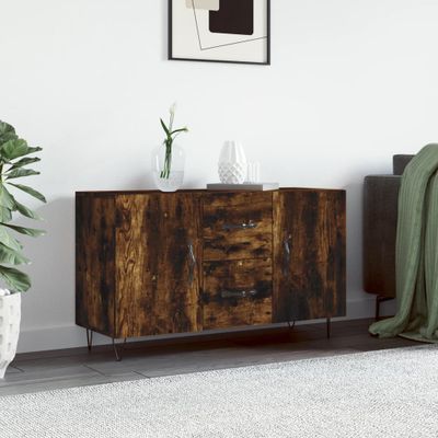 vidaXL Komoda, tmavý dub 100x36x60 cm, kompozitné drevo