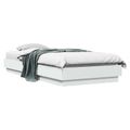 vidaXL Rám postele na podlahe Biela 80 x 200 cm Kompozitné drevo
