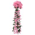 vidaXL Kvetinové girlandy 3 ks, ružové 85 cm