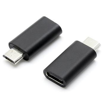 PremiumCord Adaptér USB-C konektor female - USB 2.0 Micro-B/male Adaptér, USB 2.0, USB Micro-B zásuvka – USB-C zástrcka, čierny