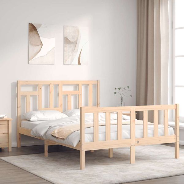 vidaXL Posteľ bez matraca 140x200 cm masívna borovica