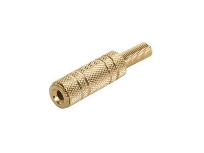 Zdierka 3.5 stereo kábel kov zlatá