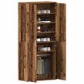 vidaXL Skriňa na topánky 80 x 39 x 178 cm Kompozitné drevo Staré drevo