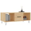 vidaXL Konferenčný stolík dub sonoma 102x50x40 cm kompozitné drevo