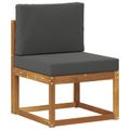 vidaXL Záhradná súprava gaučov 4 ks Prírodná a antracitová Polyester