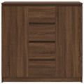vidaXL Komoda so zásuvkami, hnedý dub 100,5x35x98,5cm kompozitné drevo