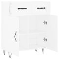 vidaXL Komoda biela 69,5x34x90 cm kompozitné drevo