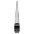 vidaXL Tyč do skrine 12 ks Strieborná 964 x 15 x 29 mm