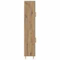 vidaXL Highboard Remeselný dub 69,5 x 34 x 180 cm Kompozitné drevo