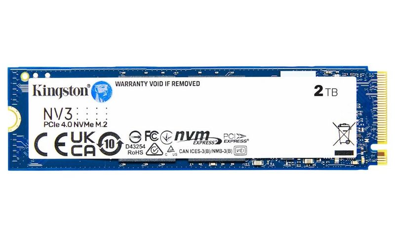 Kingston Flash SSD 2000G NV3 M.2 2280 PCIe 4.0 NVMe SSD disk, interný, 2TB, M.2 2280, PCIe Gen4 x4, NVMe, 3D NAND