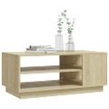 vidaXL Konferenčný stolík, dub sonoma 102x55x43 cm, kompozitné drevo