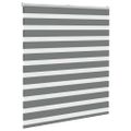 vidaXL Zebra roleta tmavošedá 130x100 cm šírka látky 125,9cm polyester