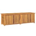 vidaXL Záhradný úložný box s vreckom 175x50x55 cm masívny teak