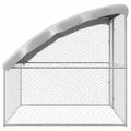 vidaXL Psí kennel Strieborná 2 x 2 x 2 m Pozinkovaná oceľ
