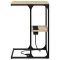 vidaXL Nočný stolík Sonoma dub 41,5 x 26 x 60,5 cm Kompozitné drevo