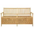 vidaXL Úložná lavička 2 -Seater 170 x 63 x 84 cm Masívna akácia