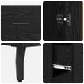 vidaXL Highboard 2 ks Čierny dub 69,5 x 34 x 180 cm Kompozitné drevo