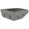 vidaXL Umývadlo Sivá (30-37) x (30-37) x 12 cm Riečna skala