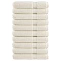vidaXL Prémiové uteráky SOLUND 10 ks krémové 100x200cm 600 g/m2
