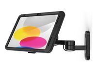 Compulocks iPad 10th-11th (A16) Gen PowerMove Swing Wall Mount Black - Montážna sada (montáž na stenu) - na tablet - hojdacia - čierna - veľkosť obrazovky: 10.9" - pre Apple 10.9-inch iPad (10. generácia)