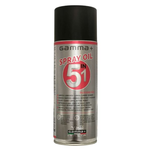 Univerzálny sprej na strihacie hlavy a nožnice 5v1 GAMMA PIÚ Spray oil 400 ml