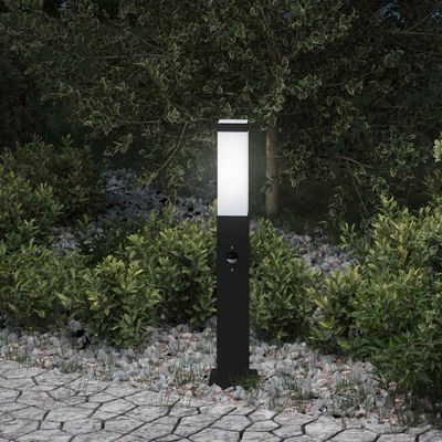 vidaXL Stĺpikové svietidlo so senzorom 50 cm čierne IP44