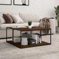 vidaXL Nástenné police 4 ks hnedý dub 80x40x1,5 cm kompozitné drevo