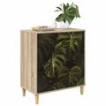 vidaXL Příborník ELBURG Tlač z palmových listov 66 x 36,5 x 75 cm