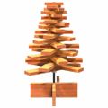 vidaXL Drevený vianočný stromček voskovohnedý 60 cm masívna borovica