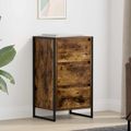 vidaXL Servírovacia skriňa Dymová dub 42 x 36 x 75.5 cm