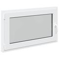 vidaXL Otočné a sklopné okno do suterénu RISOR 100 x 70 cm PVC a sklo