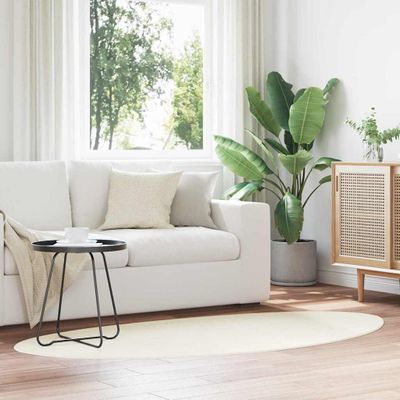 vidaXL Kusové koberce HUARTE Krémová 80 x 150 cm Polyester