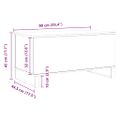 vidaXL Konferenčný stolík dub artisan 90x44,5x45 cm kompozitné drevo