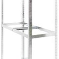 vidaXL 2-posch. stojany na pneumatiky 3ks strieborné 110x40x180cm oceľ