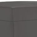 vidaXL Lavička sivá 100x35x41 cm umelá koža