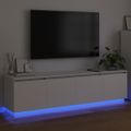 vidaXL TV skrinka 180 x 38 x 49 cm Biela Kompozitné drevo