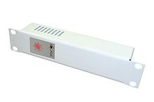 Termostatická jednotka 1U bimetalová pre kúrenie RAL 7035 do 19'' líšt, BTR-10-H-G