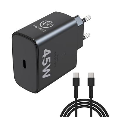 Rebeltec H1045 Sieťová nabíjačka 45W s káblom USB-C na USB-C 2m čierna
