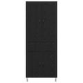vidaXL Highboard Čierny dub 69,5 x 34 x 180 cm Kompozitné drevo