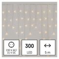 LED vianočné cencúle, 5 m, vonkajšie aj vnútorné, teplá biela, ovládač, programy, časovač