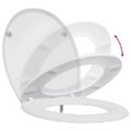 vidaXL WC sedadlo Biela 47 x 37 x 4 cm Duroplast