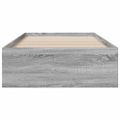 vidaXL Posteľný rám so zásuvkami sivý sonoma 90x200 cm kompozit. drevo