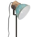vidaXL Stolová lampa 25 W šmuhovaná modrá 17x17x50 cm E27