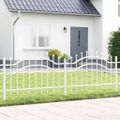 vidaXL Záhradný plot WOERDEN 240 x 115 cm Povrchovo upravená oceľ
