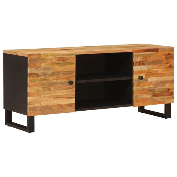 vidaXL TV skrinka Hnedá 105 x 33 x 46 cm Masívne mango drevo