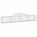 vidaXL Oblúkový gabiónový kôš 15 ks 300x30x40/60 cm pozinkované železo